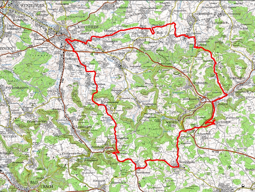 Homepage KM 71 HM 950 Kirchheim - Pliensbach - Gammelshausen - Auendorf